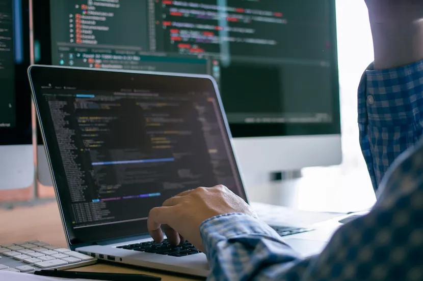 Software engineer making connections between our Skout Pest Control Pre-CRM and a pest control company customer relationship management software platform.